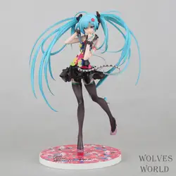 Япония Аниме сексуальная фигурка Brinquedos Hatsune Miku Juguetes Tell Your World Miku ПВХ фигурка Коллекционная модель игрушки куклы