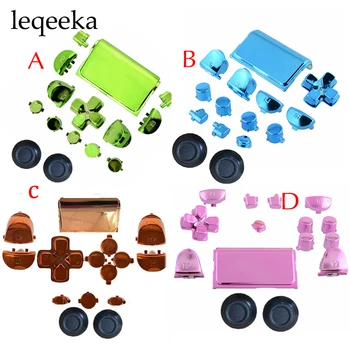 

30sets 15 in 1 Full Buttons Set Chrome For Playstation 4 PS4 Controller Gamepad Joystick Video Play station Accessories