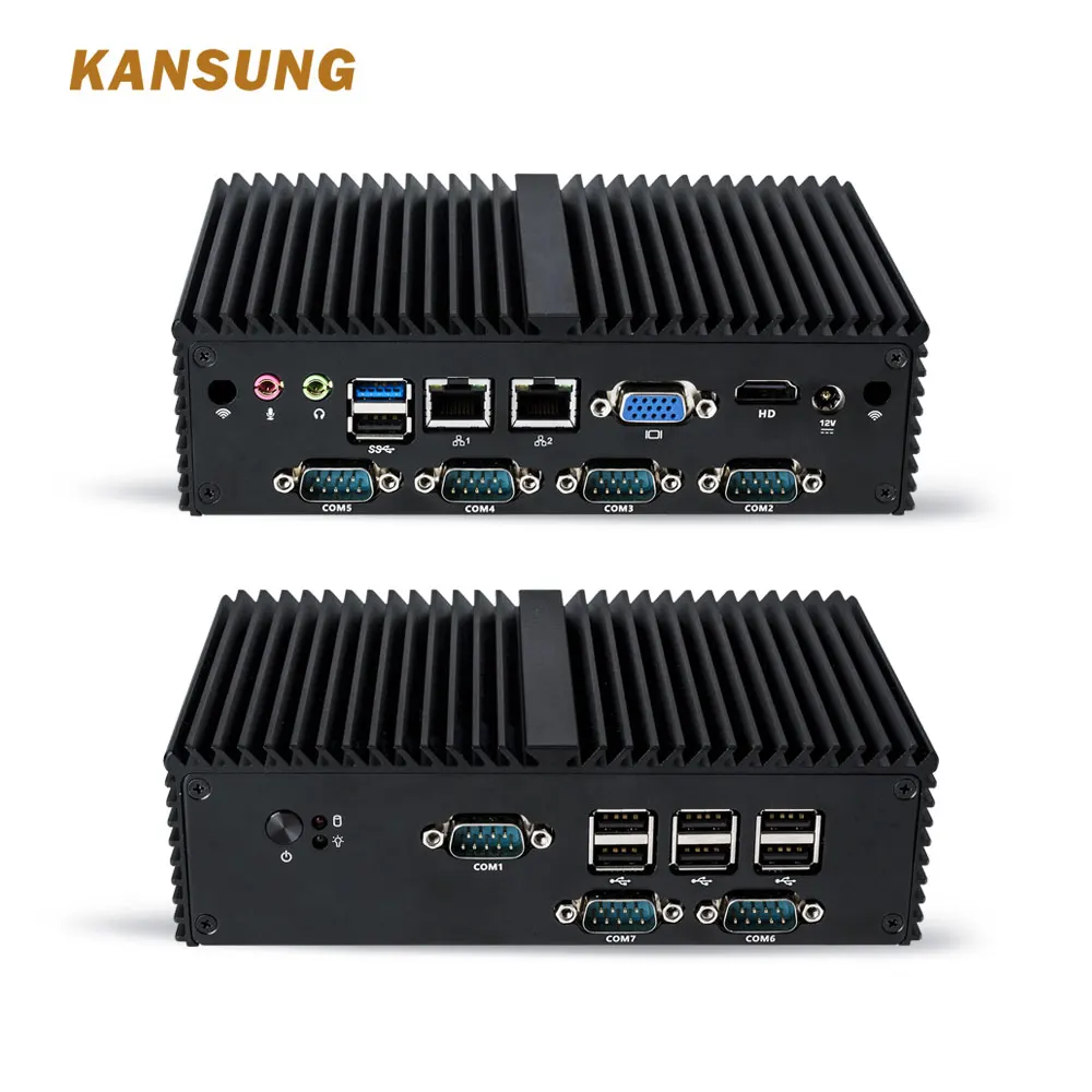 Купить kansung безвентиляторный микро компьютер процессор-Celeron мини ...