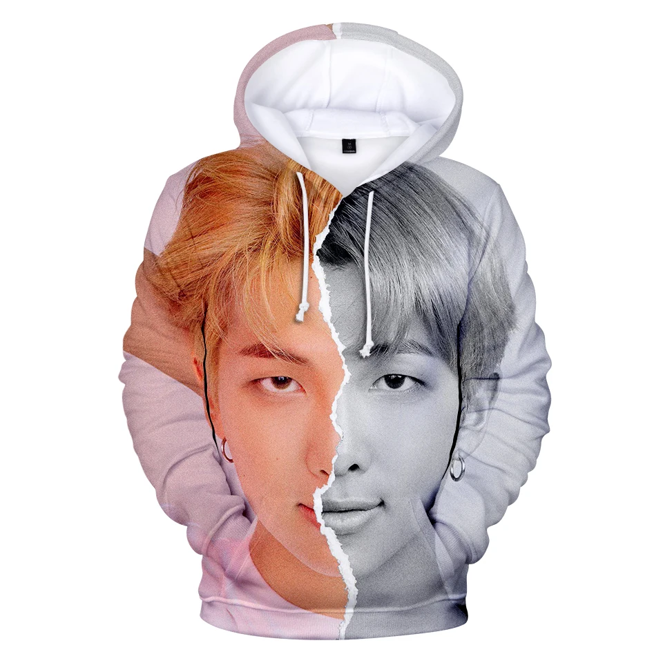 

BF LUCKYFRIDAYF 2019 Kpop 3D Print LOVE YOURSELF ANSWER Sweatshirt Long Sleeve Harajuku Women Clothes Tops Kpop Hip Hop Hoodies