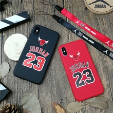 

Sports Bulls Jordan 23 phone cover case for iphone X XS max xr 10 8 7 6 6s plus 5 5s se soft matte luxury silicone coque fundas