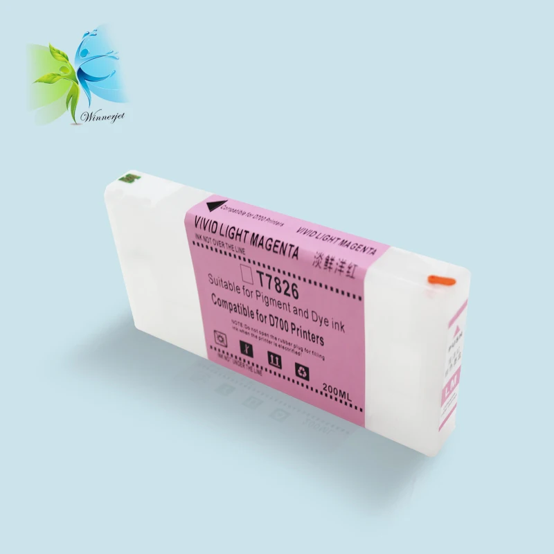 Многоразовый картридж с чернилами 280 мл 6 цветов для принтера Epson D700 BK C M Y LC LM|ink