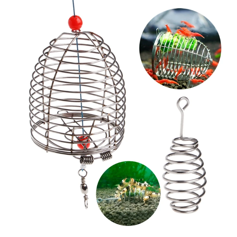 

Aquarium Shrimp Small Bait Feeder Dry Spinach Feeding Stainless Steel Cage S/L