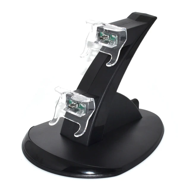 Best Price 50PCS For Microsoft Xbox One Controllers Gamepad Game Accessories USB LED Light Dual Controller Charging Dock Station Charger 