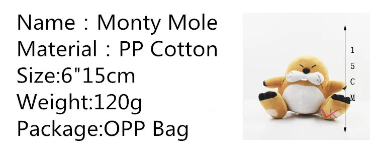 mario monty mole plush