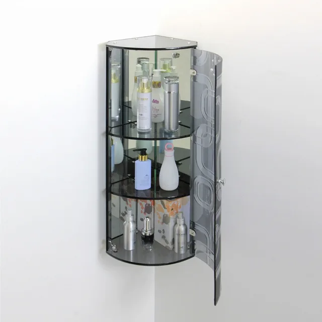 Bathroom Corner Wall Mounted Shelves Interior Design Ideas Bathroom Corner Wall Mounted Triangular Gl Storage Cabinet And