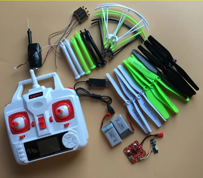

Props Propellers A B Body Cover USB Charger Battery Receiver X5HC X5HW SYMA R/C Quadcopter Rc Toys Spare Parts Accessories