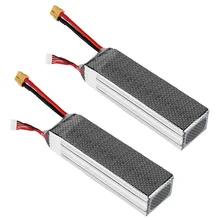 2X 14.8V 4S 35C 5500mAh Li-po Battery XT60 Plug for RC Helicopter Airplane Hobby