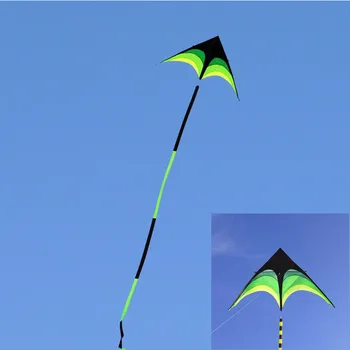 free shipping high quality prairie delta kites with 10m tails beautiful with handle outdoor toys for kids nylon ripstop 1