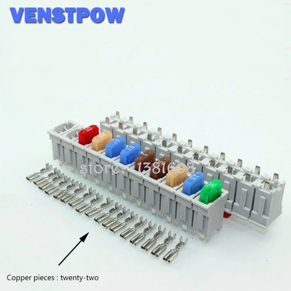 1 шт. PBT 11 способ лезвие предохранителя держатель Водонепроницаемый разъем с 9 Маленький Предохранитель 5A 10A 15A 20A 30A для универсального автомобиля грузовик автомобиль