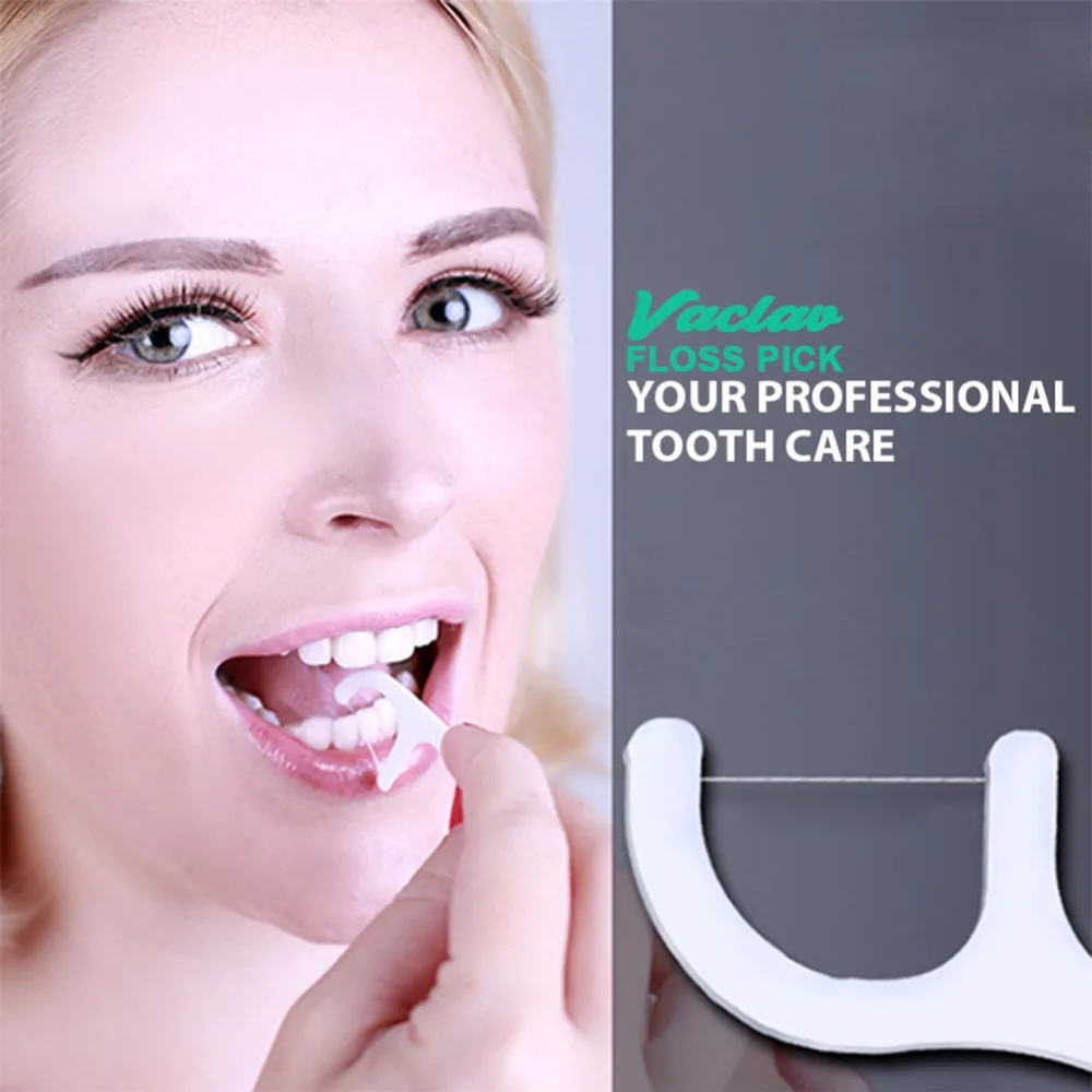 100 шт. 50 зубная нить Vaclac|tooth pick|floss picksdental floss pick |