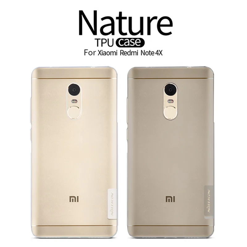 Чехол Nillkin для Xiaomi Redmi Note 4X прозрачные мягкие силиконовые чехлы из ТПУ задняя