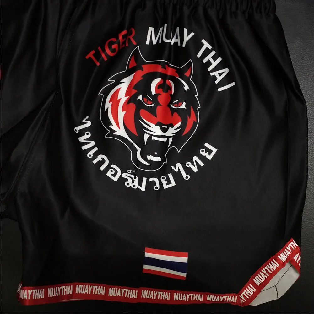 ММА шорты с принтом тигра ММА Шорты Муай Тай боксерские мужские шорты для кикбоксинга боксео трапплинг бой спортивные короткие штаны мужские