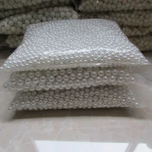 No tiene agujero blanco perla Accesorios Para el Cabello diy alta imitación perlas al por mayor de la belleza del teléfono de DIY esencial 4mm-20mm 500g