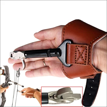 Il nuovo arco per tiro con l'arco con freccia da caccia libera con cinturino regolabile per esercitazioni di tiro con pinza in acciaio con cinturino da polso trigger