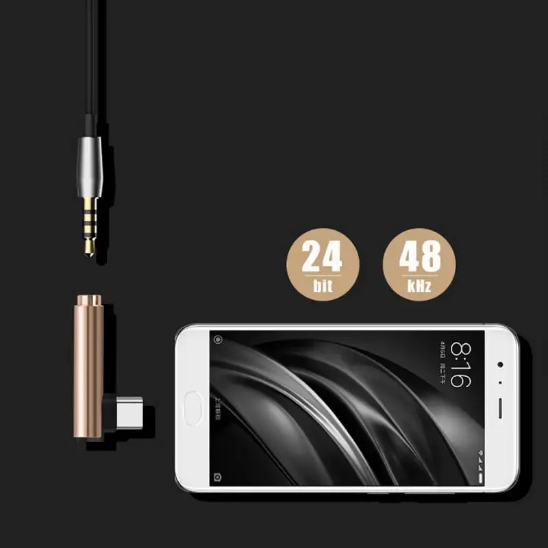 

Universal Type C to 3.5mm jack Audio Adapter Headphone Adapter Type-C AUX Audio Splitter for xiaomi 6 Letv/2.2 pro/max2/pro3