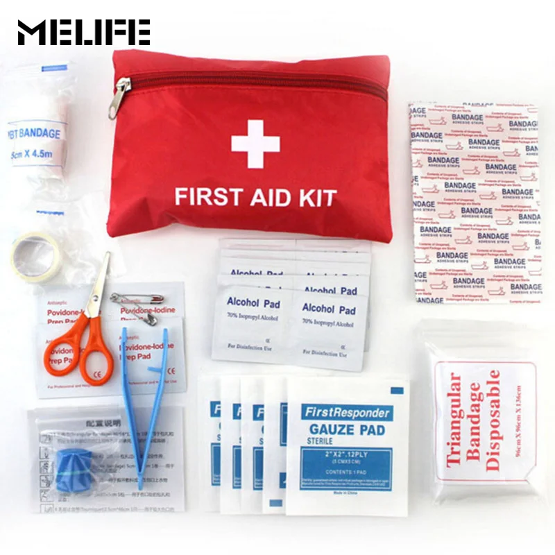 

MELIFE Portable Emergency First Aid Kit Pharmaceutical pack Survival Sport Rescue Medical Treatment Outdoor Camping hiking bag