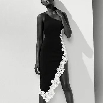 

2020 Summer Lace Bandage Dresses Off Shoulder Black Evening Party Night Club Clothing Vestidos Celebrity Sexy Women Dress