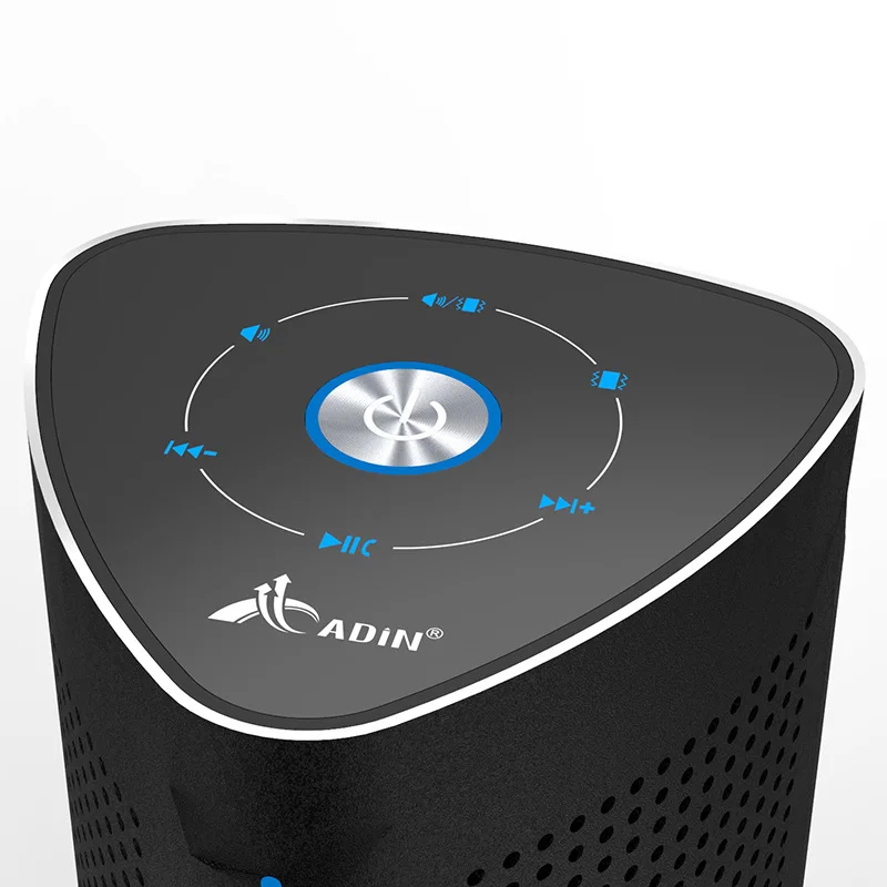 New ADIN V8 Vibration Speaker 36W Bluetooth Speakers Wireless Subwoofer NFC Stereo 3D Surround Touch Computer Phone Speaker (2)