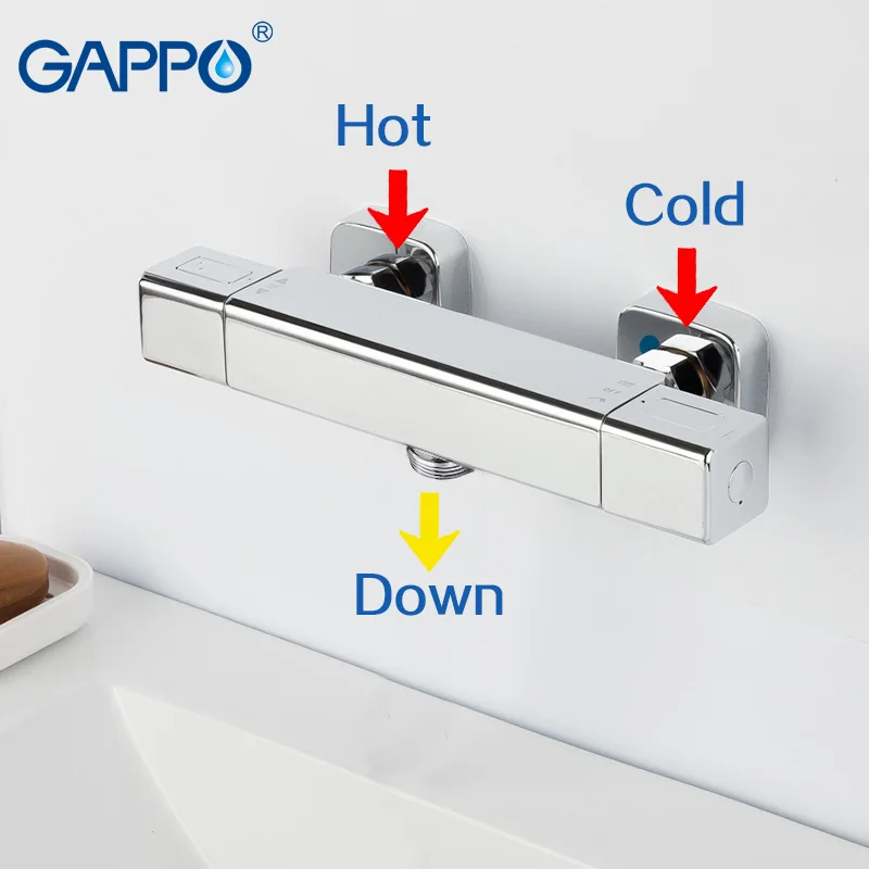 GAPPO душ подвижные планки смеситель для душа с термостатом ванная комната расширение Душ do anheiro настенный держатель для душа