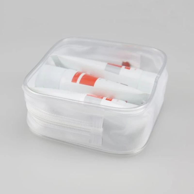 PVC Clear Makeup Cosmetic Bag Portable Toiletry Pouch Transparent Waterproof NEW PVC Clear Makeup Cosmetic Bag Portable Toiletry Pouch Transparent Waterproof NEW