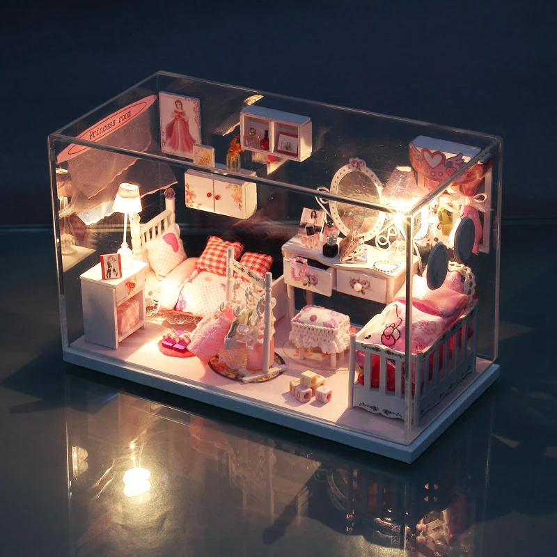 Романтическая мечта Diy модельный комплект мини дом принцессы ручной работы модель строительные наборы подарок на день рождения
