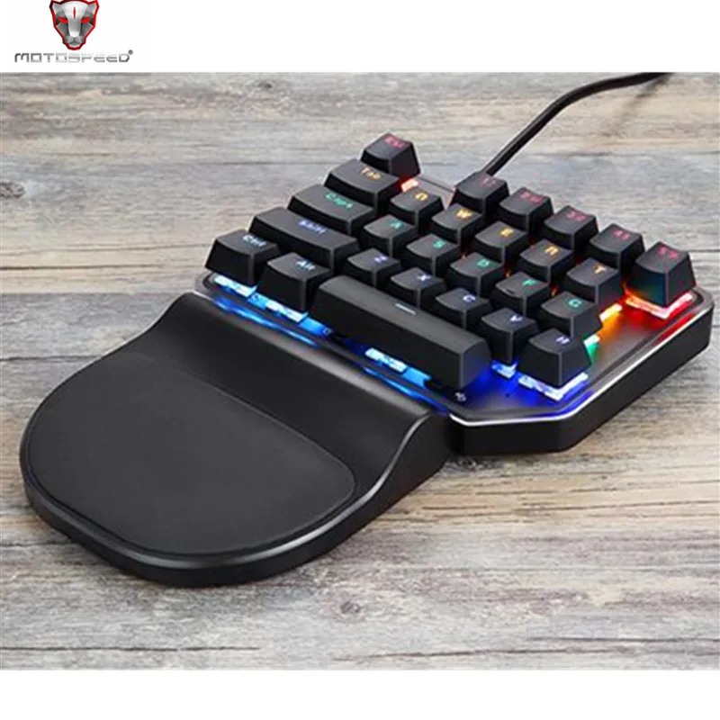 

Motospeed K27 Mechanical Keyboard Gaming Keyboard Mixed Light Backlight Ergonomics Design PC USB Wired 27 Key For PUBG Overwatch