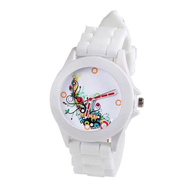 

2017 Hot Sale Women saat Fashion Silicone Rubber Jelly Gel Quartz Analog Sports Women Wrist Watch relogio feminino May 2
