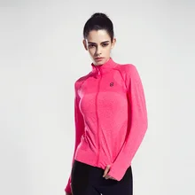 Женский кардиган на молнии, Йога, фитнес для занятий в спортзале тренировок, спортивные футболки для бега, футболки для бега