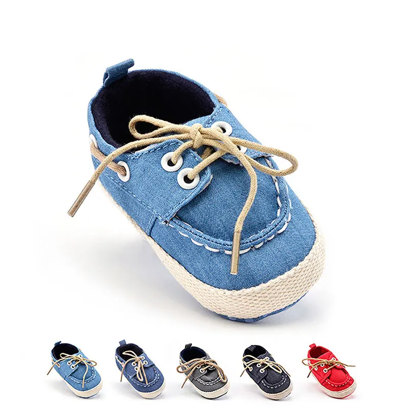 Baby Boys Canvas Shoes Fashion Sports Sneakers First Walking Prewalker