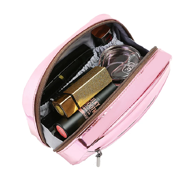 Роскошная косметичка розовый чехол переносной макияж в комплекте с набором подходящих сумок Вечеринка сумка
