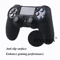 IVYUEEN 17 Цвета противоскользящие силиконовая крышка кожи для sony Игровые приставки Dualshock 4 PS4 DS4 Pro Slim контроллер & Stick ручка