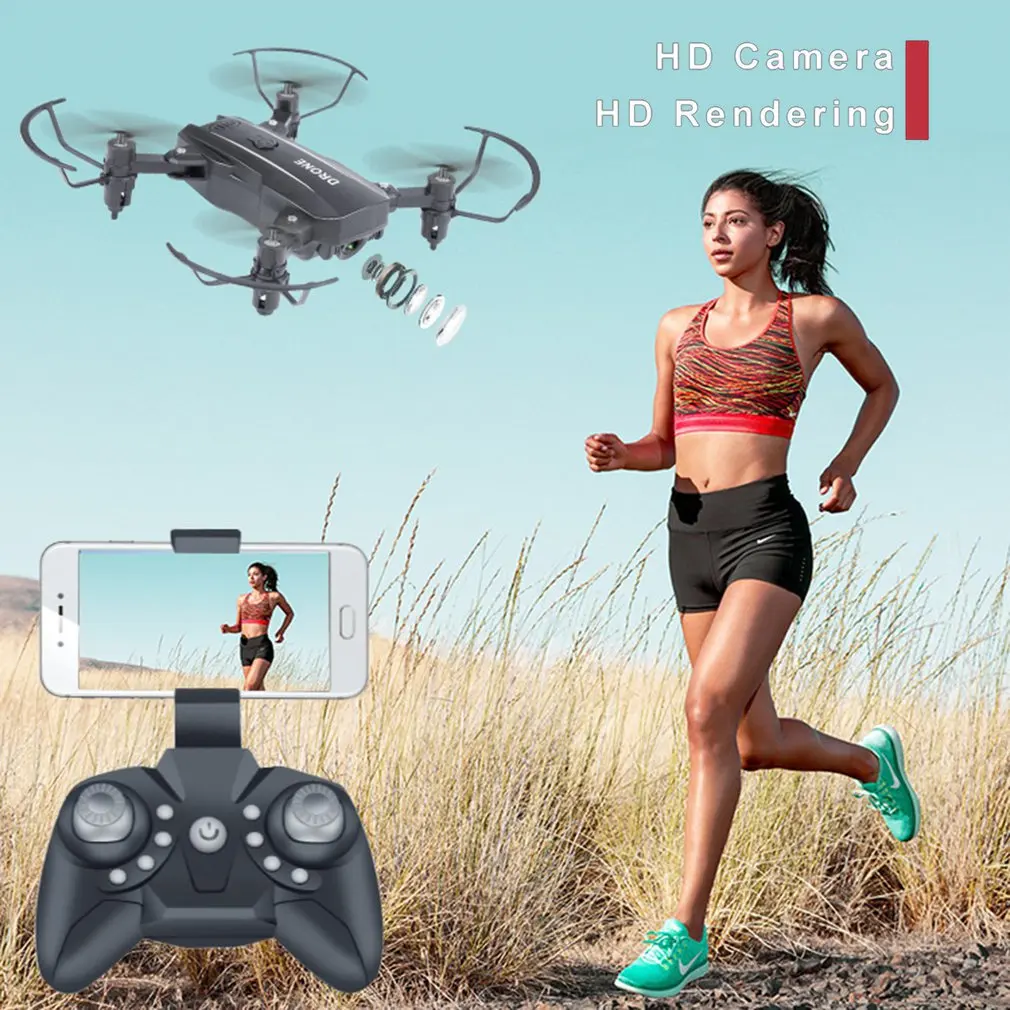 

M9 2.4G Smart Selfie FPV RC Drone with 0.3MP Real-time Camera Altitude Hold 3D Flips RC Drone Toy Foldable Quadcopter Aircraft