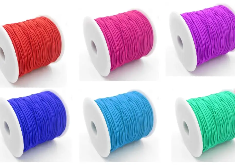 

10 Colors Choice 25meters 1MM Beading elastic Stretch Cord Beads Cord String Strap Rope Bead For Bracelet