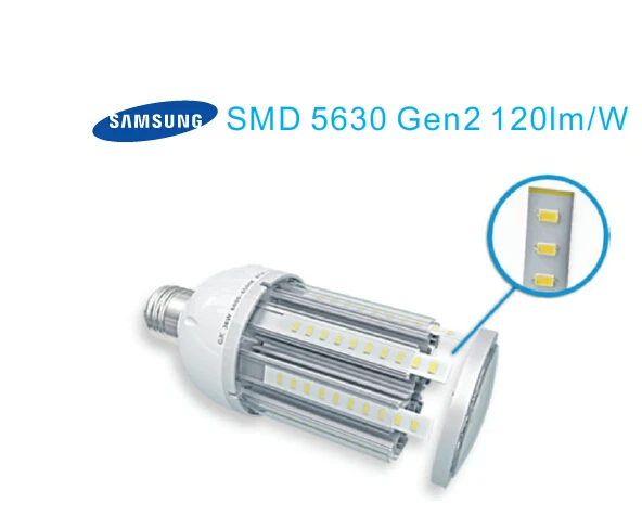 12 шт./лот IP64 Водонепроницаемый E27 E40 LED свет кукурузы 54 Вт светодиодный уличный 360