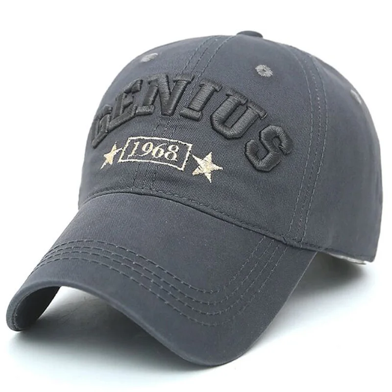 

XEONGKVI Korean Stereo Embroidery Letter 1968 Baseball Caps Spring Autumn Wash Do Old Cotton Hats For Women And Men Peaked Cap