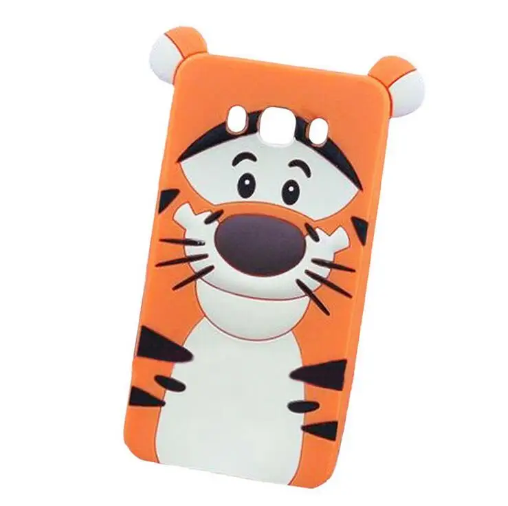 3D Cartoon animal Silicone cute Rubber back cover For Samsung Galaxy A310 A5 A510 A7 J1Ace J120 J5 J510 J7 2016 S4 S5 S6 S7 Case