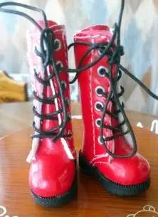 1 пара, крутая модная кукольная обувь Martin до середины икры для Blyth, Pullip, Barbies, Azone 1/6, аксессуары для кукол - Цвет: red