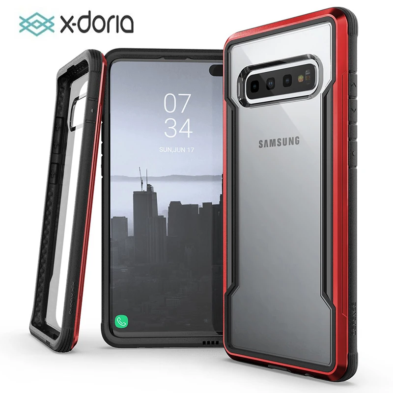 

X-Doria Defense Shield Case For Samsung Galaxy S10 Plus Military Grade Drop Tested Aluminum Case Cover For Galaxy S10 Capa