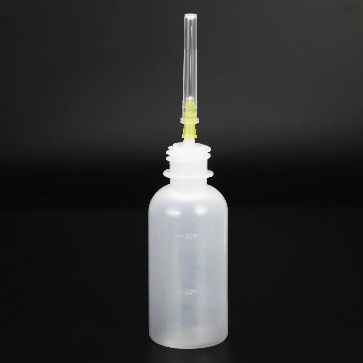 5pcs/lot 50ml Plastic Clear Liquid Bottle Squeeze Transparent Refillable Bottles with Needles for Rosin Solder Flux Paste