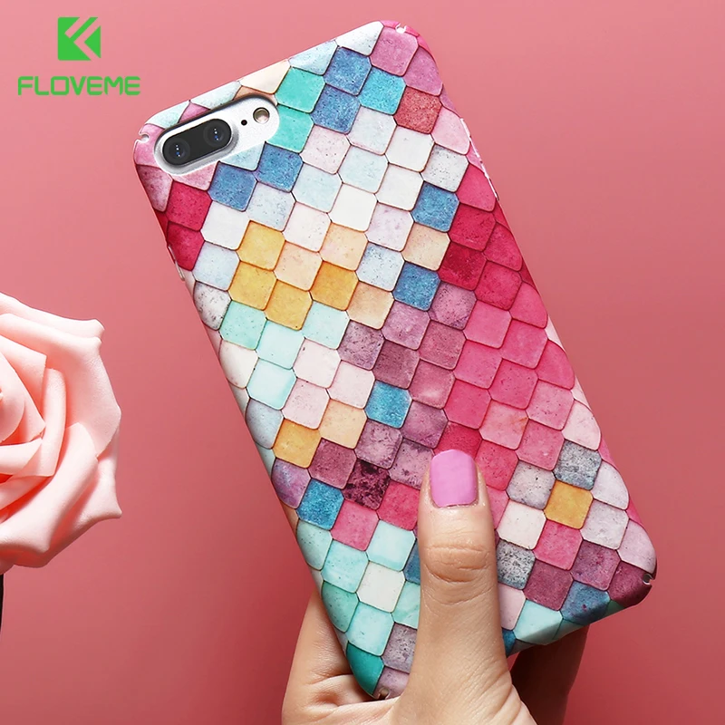 FLOVEME чехол для телефона iPhone X 6 S 7 8 Plus 5 5S SE милый Русалочка s XS MAX XR аксессуары задней