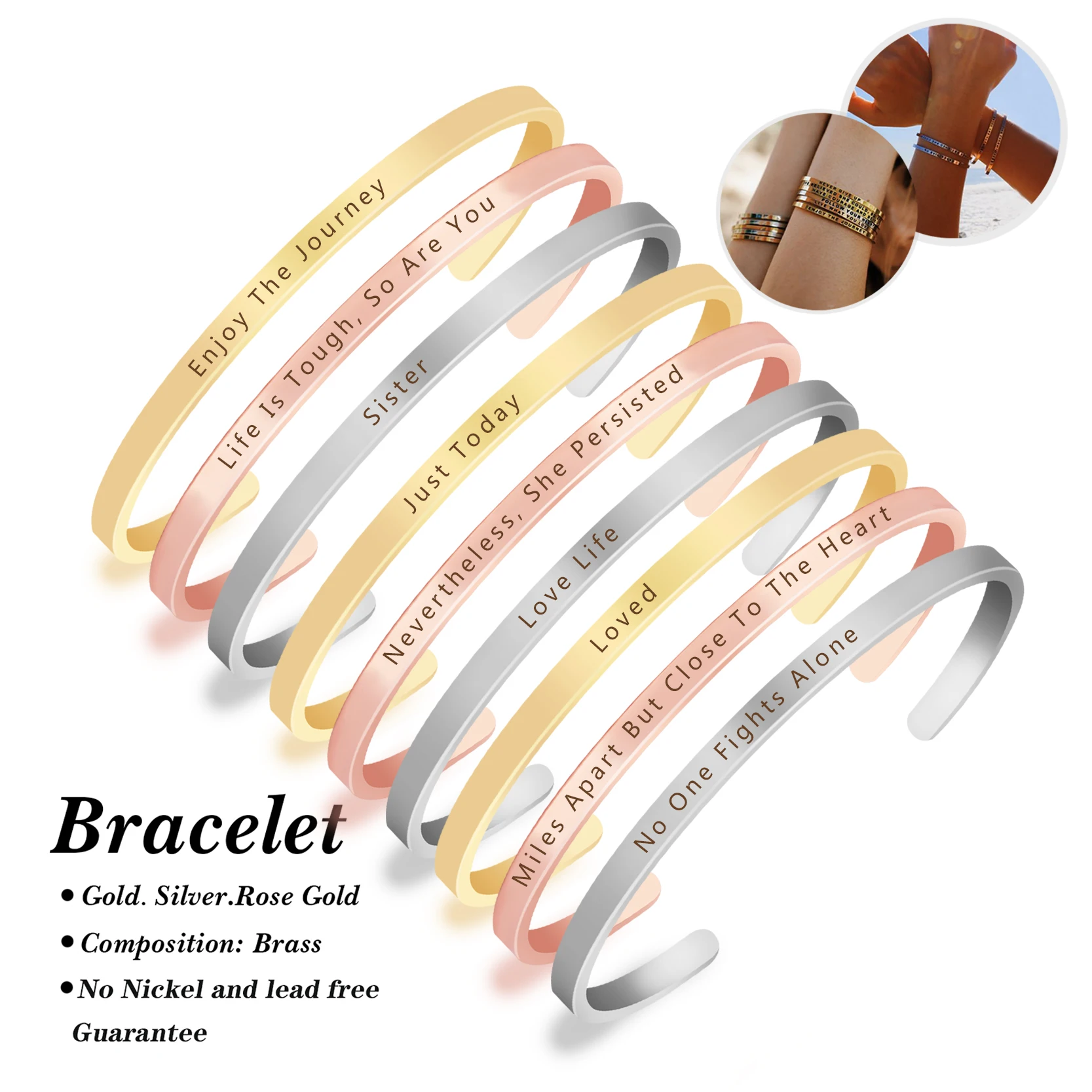 

Miles Apart But Close To The Heart Cuff Bangle Inspirational Quotes Engraved Mantra Bracelet Hand Stamped Cuff Bangles