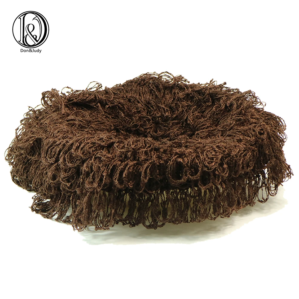 

D&J Newborn Baby Photo Props Crochet Round Blanket Soft Dark Coffee Layer Photo Shoot Session Background Backdrops Basket Filler