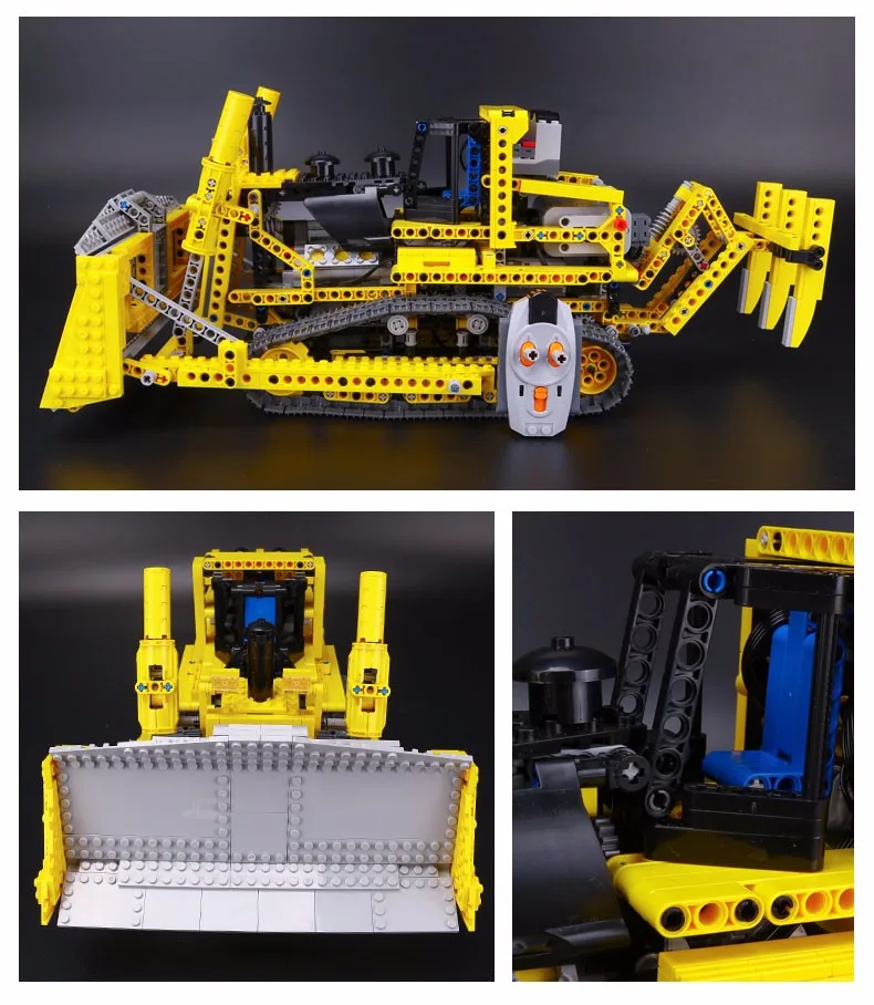 DHL 20008 technic series дистанционное управление lthe бульдозерная Модель Сборка строительных блоков Кирпичи наборы совместимы с 8275 игрушечными автомобилями