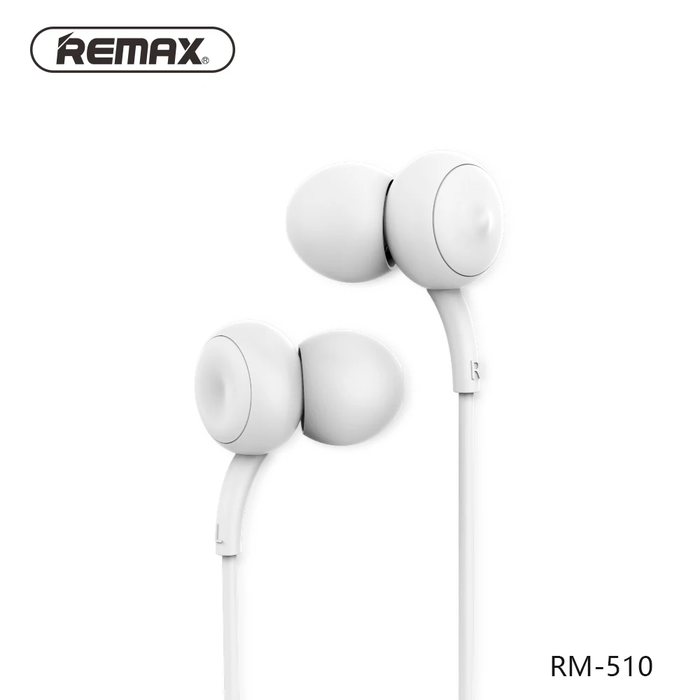 REMAX Music, прозрачные проводные наушники-вкладыши с микрофоном, супер бас, стерео, шумоизолирующие наушники, комфортные гарнитуры для мобильного телефона/ПК - Цвет: White