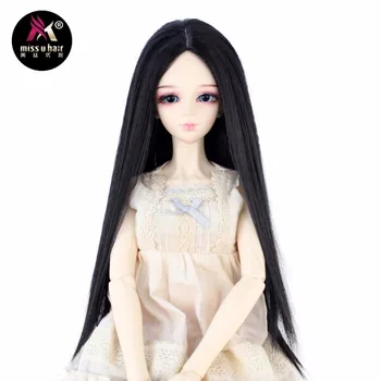 

Miss U Hair Fits 1/3 1/4 1/6 BJD MDD SD Doll Wigs Middle Centre Parting Long Straight Optional 8 color Hair Accessories
