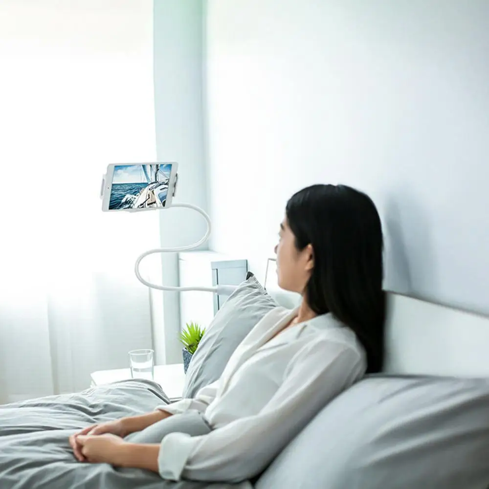  360 Gooseneck Table Bed Clamp Stand Holder Mount For iPad Tablet Flexible Arm