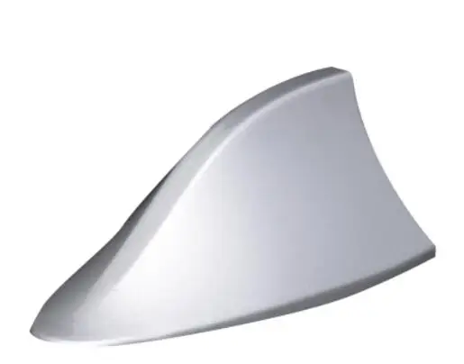 Roof Shark Fin Car Shark Antenna Radio FM/AM Signal Design Aerials Antenna For Universal ALL Car Model - Color: Silver