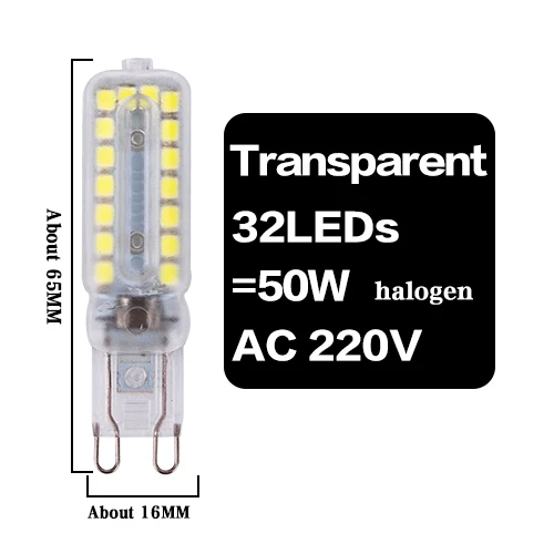 G4 G9 светодиодный кукурузная лампочка люстра лампа 110V 220V Точечный светильник COB 14 светодиодный s 22 светодиодный s 32 светодиодный s SMD 2835 заменить 20 Вт, 30 Вт, 40 Вт, 50 Вт галогенная лампа светильник - Испускаемый цвет: G9 Milky 32LED