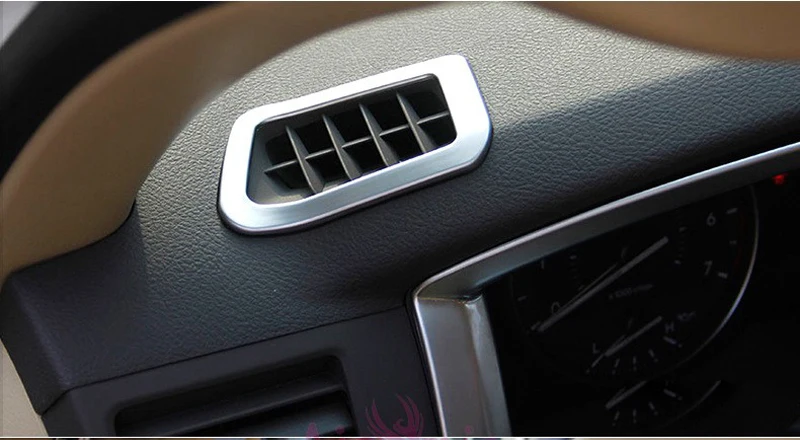Хромированный автомобильный Стайлинг внутренний молдинг отделка ручка держатель редуктор вентиляционная крышка 2008- для Toyota LC Land Cruiser 200 аксессуары